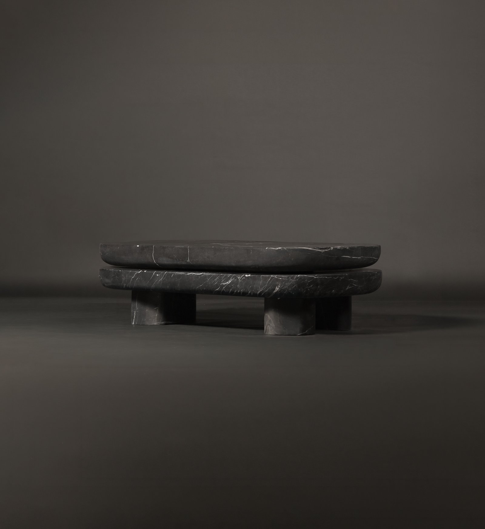 Bond Coffee Table by Drusch Design, black Queretaro Marble