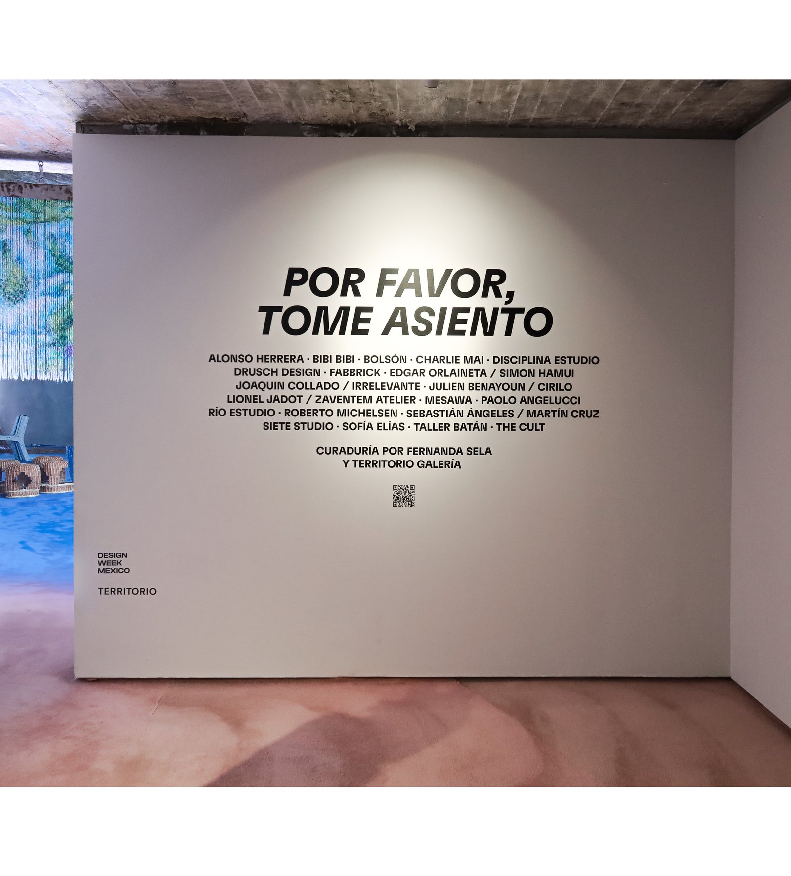 Porfavor, tome asiento, an exhibition by Drusch Design